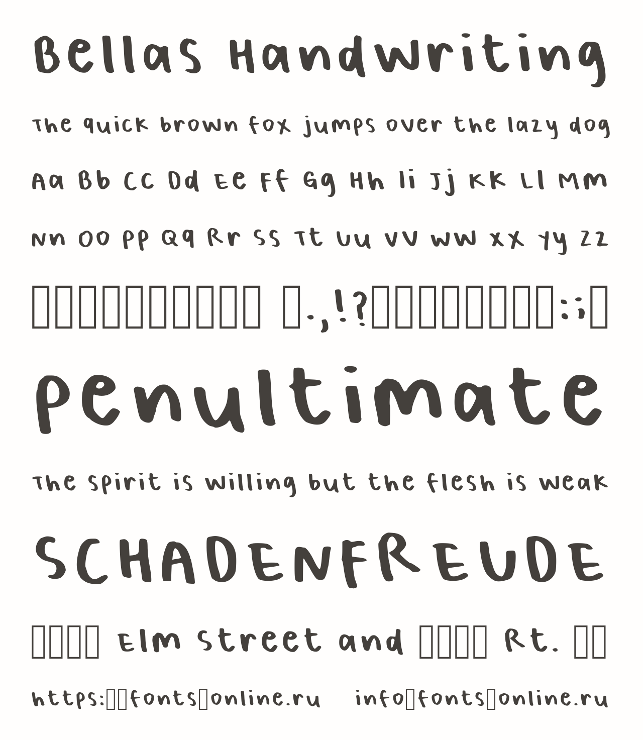 Bellas Handwriting Free Font Download